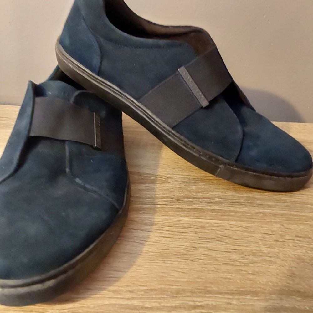 Kenneth‎ Cole Men's Causal Kam Slip on Mictoclimate Comfort Navy Shoes Size 8 US